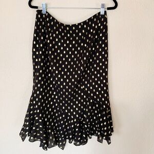 Who What Wear Polka Dot Ruffle
Flounce Skirt